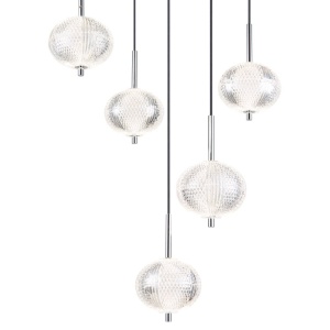 Lustra LED suspendata design modern AIDA 5L 240660 universul-luminii.ro