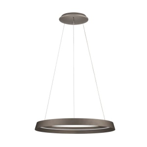 Lustra LED suspendata design modern circular ORMI brown - Img 1