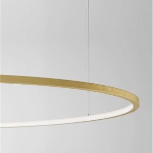 Lustra LED suspendata design modern circular TARQUIN D-100cm aurie 108960 universul-luminii.ro