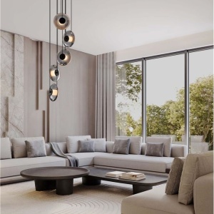Lustra LED suspendata design modern decorativ SKIA 5L - Img 2