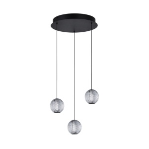 Lustra LED suspendata design modern EDEM 3 BK - Img 1