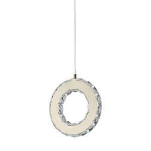 Lustra LED suspendata design modern Girona auriu - Img 7