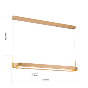 Lustra LED suspendata design modern GRACE aurie 234080 universul-luminii.ro