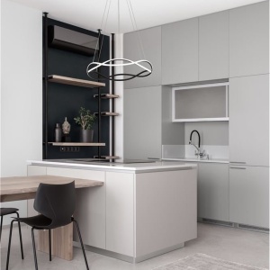 Lustra LED suspendata design modern JINAL Black 60cm 121720 universul-luminii.ro