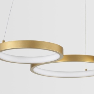 Lustra LED suspendata design modern MAGNUS R3 aurie - Img 4