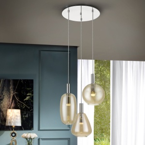 Lustra LED suspendata design modern Nara 3L - Img 1
