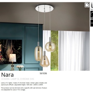 Lustra LED suspendata design modern Nara 3L - Img 2