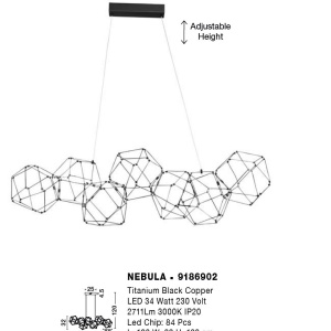 Lustra LED suspendata design modern NEBULA - Img 2