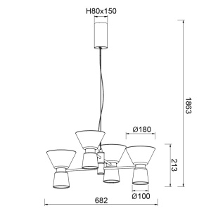 Lustra LED suspendata design modern NEW YORK 4L - Img 4