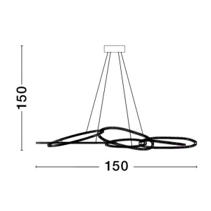 Lustra LED suspendata design modern NUDOS - Img 6