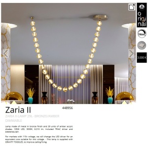 Lustra LED suspendata design modern Zaria II - Img 9