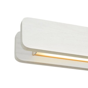 Lustra LED suspendata design scandinav Ilgas lemn alb - Img 5