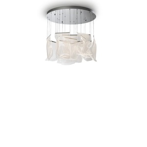 Lustra LED suspendata design ultra-modern Velos 13L crom - Img 6