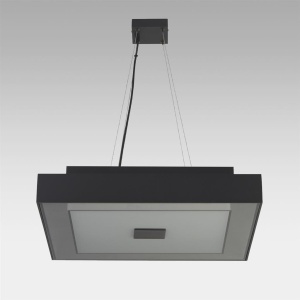 Lustra LED suspendata Hepburn Square 43cm - Img 1