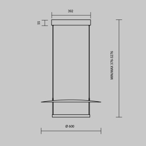 Lustra LED suspendata iluminat ambiental Ambience 1, D-60cm 173260 universul-luminii.ro
