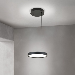 Lustra LED suspendata iluminat sus si jos TEIDE negru