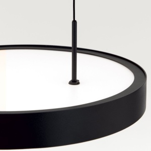 Lustra LED suspendata iluminat sus si jos TEIDE negru - Img 6