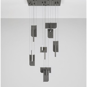 Lustra LED suspendata liniara design decorativ 3000K TOTEM 56W - Img 3