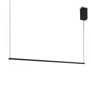 Lustra LED suspendata minimalista ESSENCE SP SQUARE NERO 3000K