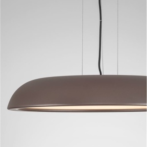 Lustra LED suspendata stil modern FELICIA maro 60cm - Img 6