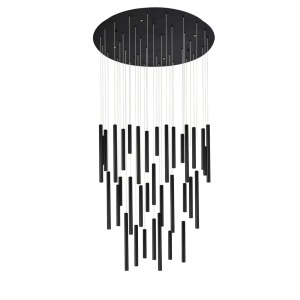 Lustra LED suspendata stil modern ILIOS 36 negru