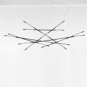 Lustra LED XL suspendata design modern RACCIO negru 106940 universul-luminii.ro
