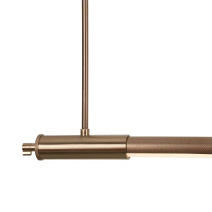 Lustra liniara suspendata LED Flusore cupru - Img 4