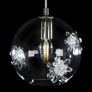 Lustra LUX decorativ fulgi de zapada din cristal SNOWFLAKE 02B 622840 universul-luminii.ro