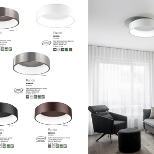 Lustra moderna aplicata LED 3000K 60cm RANDO alb NVL-6167207 189610 universul-luminii.ro