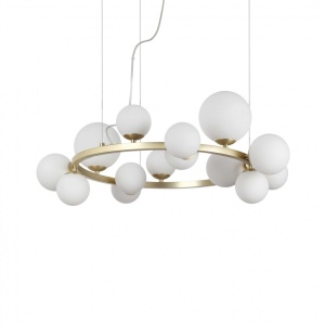 Lustra moderna cu 14 surse de lumina PERLAGE SP14 OTTONE