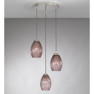 Lustra moderna cu 3 pendule design italian 10008 Amethyst 105730 universul-luminii.ro