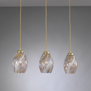 Lustra moderna cu 3 pendule design italian 10034 multicolor 204610 universul-luminii.ro