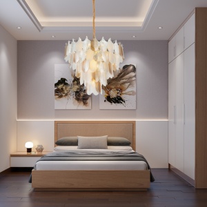 Lustra moderna design deosebit ARWENA, diametru 80cm - Img 5