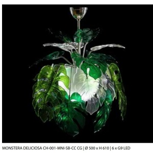 Lustra moderna design frunze MONSTERA DELICIOSA 219360 universul-luminii.ro