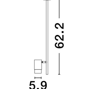 Lustra moderna design minimalist PONGO 1L 137030 universul-luminii.ro
