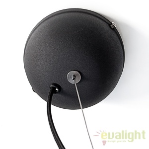 Lustra moderna, Pendul negru/ argintiu diametru 35cm, Studio A-36595 VC 44500 universul-luminii.ro
