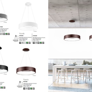 Lustra moderna suspendata LED 3000K 60cm RANDO alb NVL-6167205 189580 universul-luminii.ro