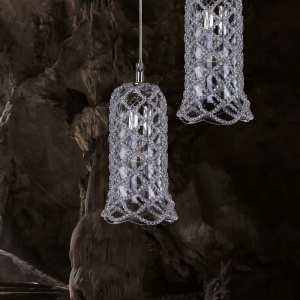 Lustra moderna Vision, eleganta, design LUX acoperita cu cristale ROSÉE BALL 174380 universul-luminii.ro