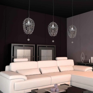 Lustra moderna Vision, eleganta, design LUX acoperita cu cristale ROSÉE CYLINDER 174390 universul-luminii.ro