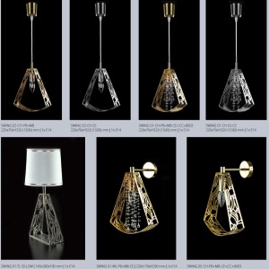 Lustra, Pendul cu model design minimalist SWING 01+Cristal Bohemia Exclusive - Img 4