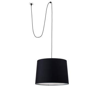 Lustra/Pendul decorativ cu cablu si stecher CONGA negru