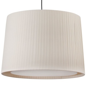 Lustra/Pendul decorativ cu cablu si stecher SAMBA negru/bej - Img 2