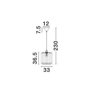 Lustra/Pendul design decorativ, ABBY D 33cm 243950 universul-luminii.ro