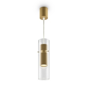 Lustra, Pendul design minimalist modern Dynamics auriu mat - Img 1