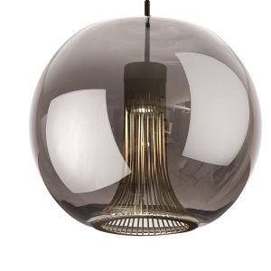 Lustra, Pendul design modern KRISS negru/ crom - Img 4