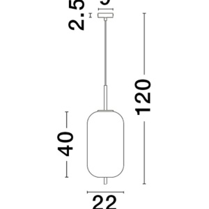 Lustra/Pendul design modern LATO D-22cm 222720 universul-luminii.ro