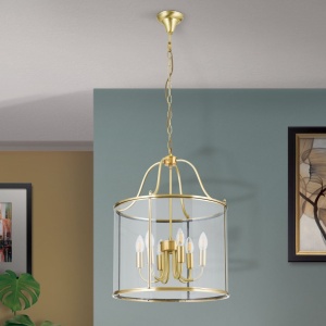 Lustra / Pendul design rustic Bruno HL 6-1678/6 bronze OR