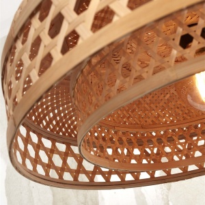 Lustra/Pendul eco din bambus Ubud double shade, nat 213760 universul-luminii.ro