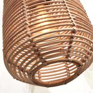 Lustra/Pendul eco din ratan Tanami tube L, nat 213680 universul-luminii.ro
