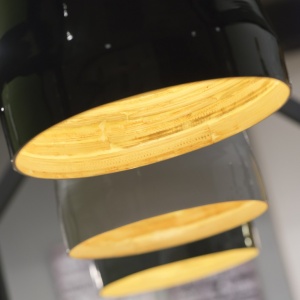 Lustra/ Pendul elegant cu abajur din bambus Saigon gri SAIGON/H/DG 56760 universul-luminii.ro